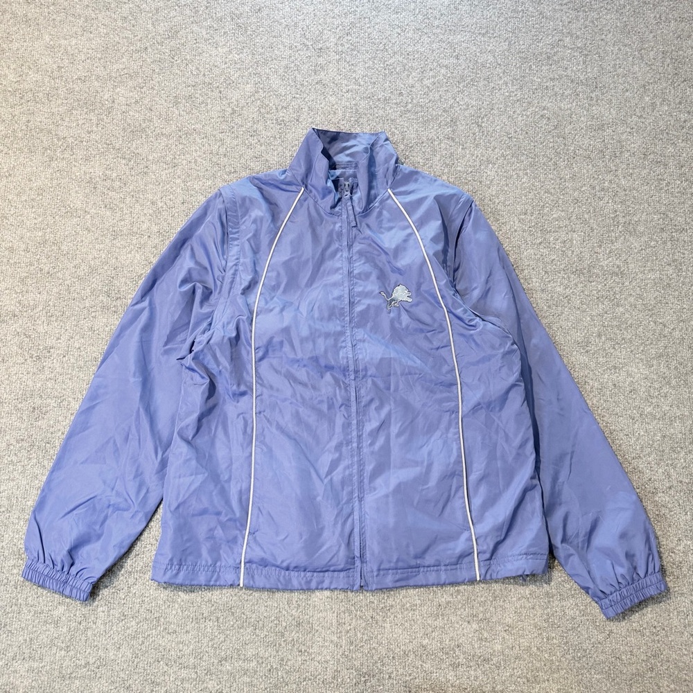 Y2K Detroit Lions Zip-Off Sleeve Windbreaker Jacket Men’s L